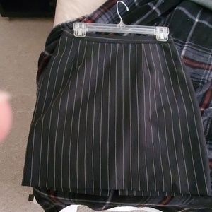 Pinstripe pencil skirt